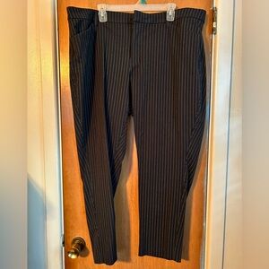 Old Navy Charcoal Pinstripe Pixie Skinny Pants